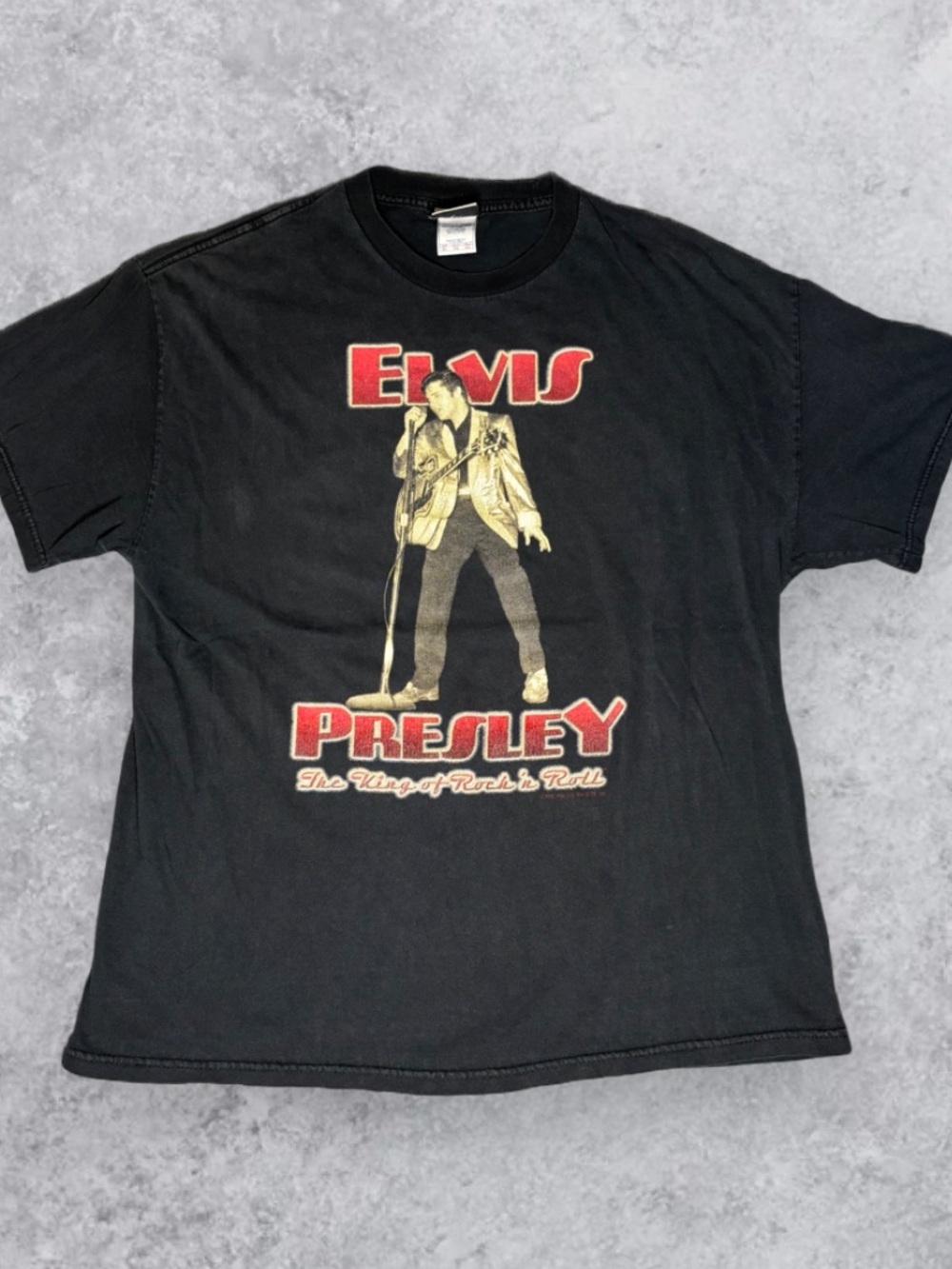 Liquid Blue Black Elvis Presley T-Shirt Men’s XL